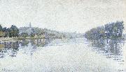 Paul Signac fog herblay painting